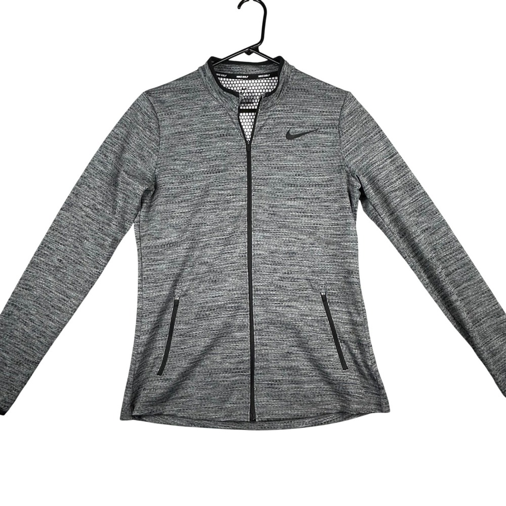 Nike Golf Therma-FIT Full Zip Jacket Heather‎ Grey Sportswear Woman's Size M